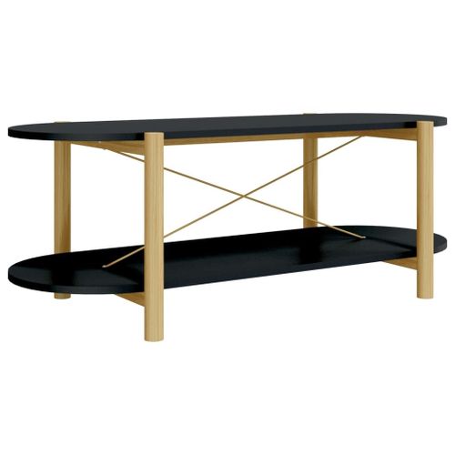 Vidaxl Table Basse Noir 110x48x40 Cm Bois D'ingénierie