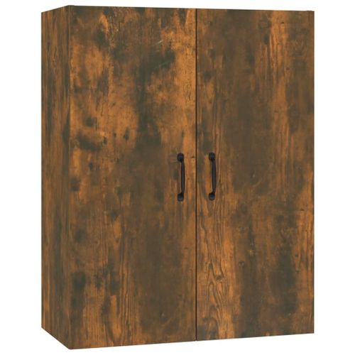Vidaxl Armoire Suspendue Chêne Fumé 69,5x34x90 Cm Bois D'ingénierie