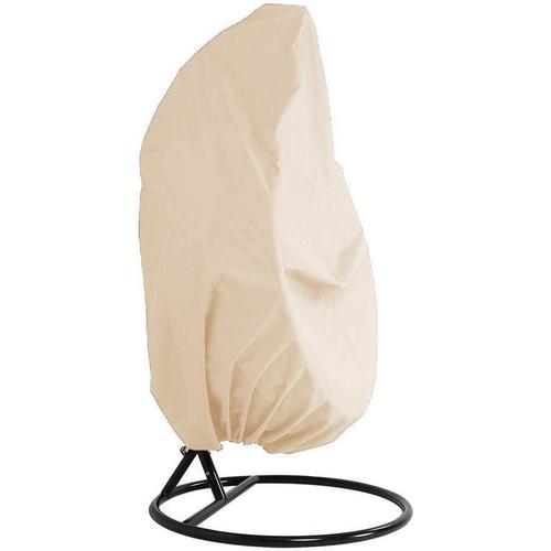 Housse Pour Mobilier De Jardin - Jardin Rotin Osier Fauteuil Suspendu Imperméable Housse Meuble - Housse De Protection Pour ?Ufs Chaise - Couverture En 210d Oxford Polyester Pvc Revêtement - Beige