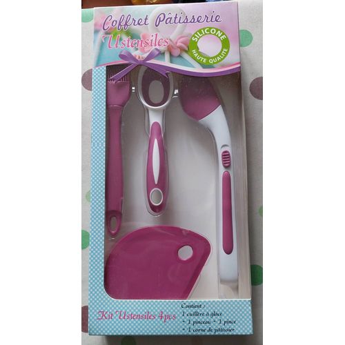 Coffret Pâtisserie  Kit Ustensiles 4 Pièces Silicone Haute Qualité 