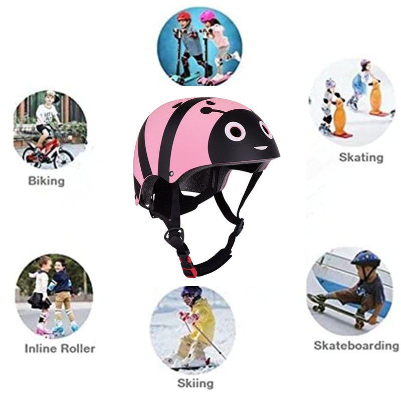 Casque de vélo pour enfants, casque de sécurité multisports pour vélo,  patinage, trottinette pour tout-petits de 3 à 8 ans, garçons et filles