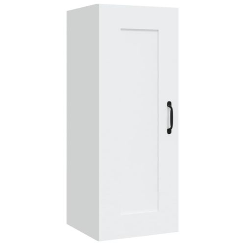 Vidaxl Armoire Suspendue Blanc 35x34x90 Cm Bois D'ingénierie