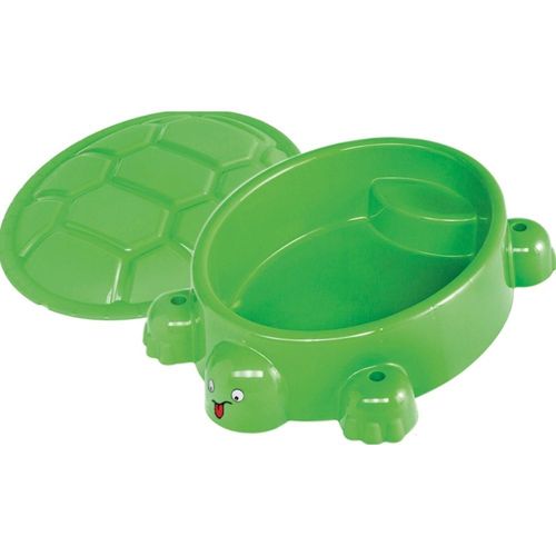 Paradiso Toys Sandpit Turtle - Vert - 96 X 68 Cm - Couvercle Inclus