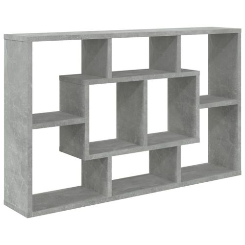 Vidaxl Étagère Murale Gris Béton 85x16x52,5 Cm Bois D'ingénierie