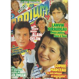 Podium 01/03/1985 Sophie Marceau, Goldman, Sophie Favier, Vartan, Daniel Auteuil, Patti Layne, Vivien Savage, Jeanne Mas, Barbelivien, Mader, Sardou, Le Splendidjesse Garon, Police, Al Corley, Jarre