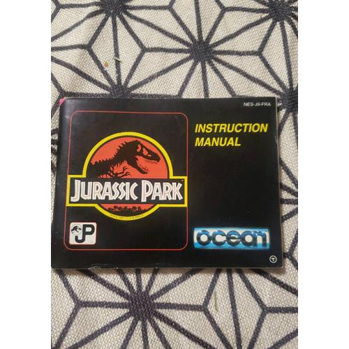 Notice Originale De Jeu Jurassic Park Nintendo Nes
