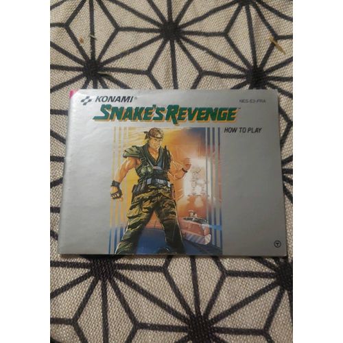 Notice Originale De Jeu Snake' S Revenge Nintendo Nes