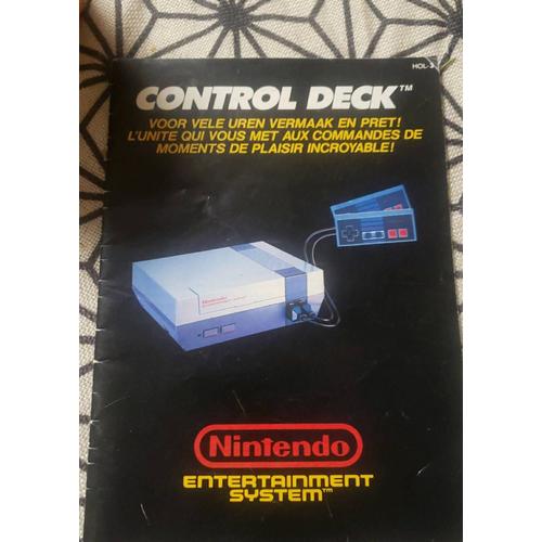 Notice Originale De Jeu Nintendo Nes Control Deck