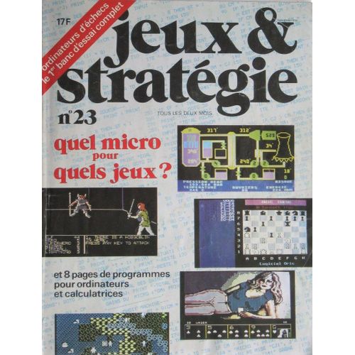 Jeux & Stratégie N° 23 : Quel Micro Pour Quels Jeux ?