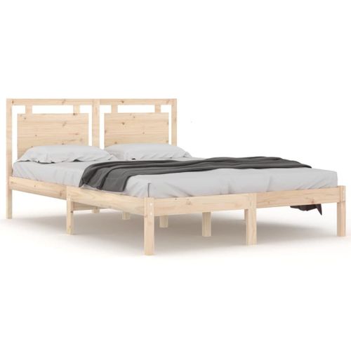 Vidaxl Cadre De Lit Bois Massif 180x200 Cm Super King
