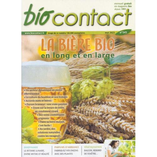 Magazine Bio Contact Numéro 345 De Mai 2023