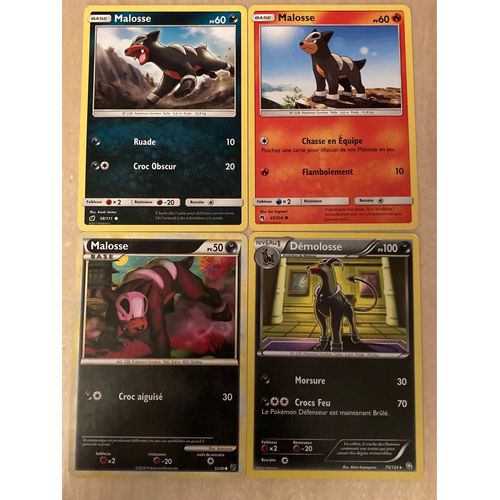 (3126) 3x Malosse + Demolosse (Pokemon) 