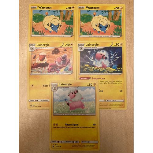 (3133) 2x Wattouat + 3x Lainergie (Pokemon) 