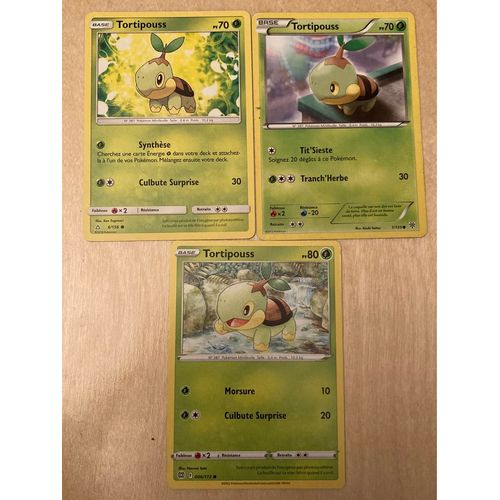 (1194) 3x Tortipouss (Pokemon) 