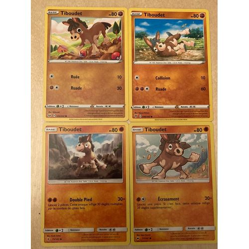 (1436) 4x Tiboudet (Pokemon) 