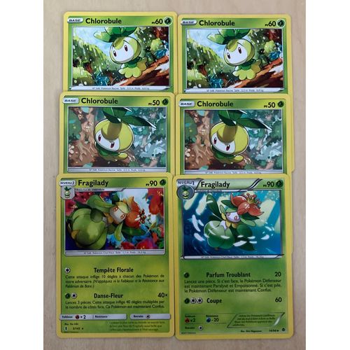 (3077) 4x Chlorobule + 2x Fragilady (Pokemon) 