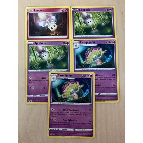 (3227) 3x Spododo + 2x Lampignon (Pokemon) 