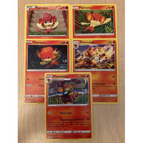 (3431) 3x Flamajou + 2x Flamoutan (Pokemon)