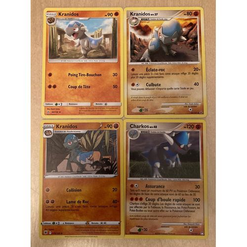 (3425) 3x Kranidos + Charkos (Pokemon)