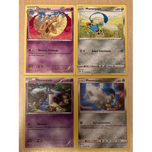 (3201) Dimoclès + 3x Monorpale (Pokemon)