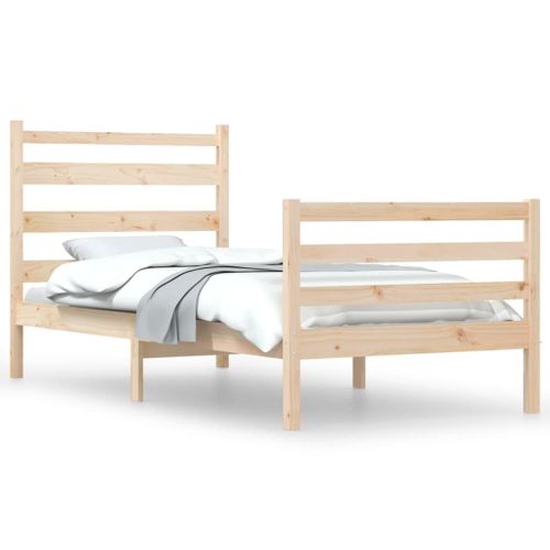 Vidaxl Cadre De Lit Bois De Pin Massif 100x200 Cm