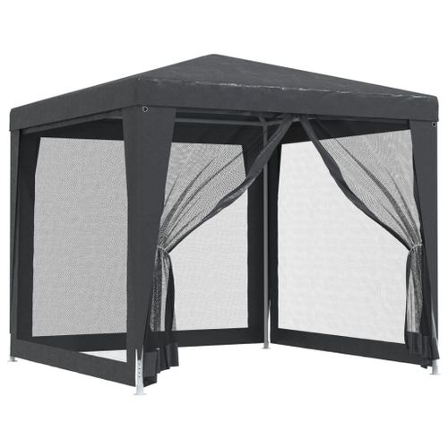 Vidaxl Tente De Fête 4 Parois Latérales En Maille Anthracite 2.5x2.5 M