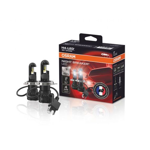 2 Ampoules Feu Auto Ledriving Night Breaker - Osram - Led - Bright H4