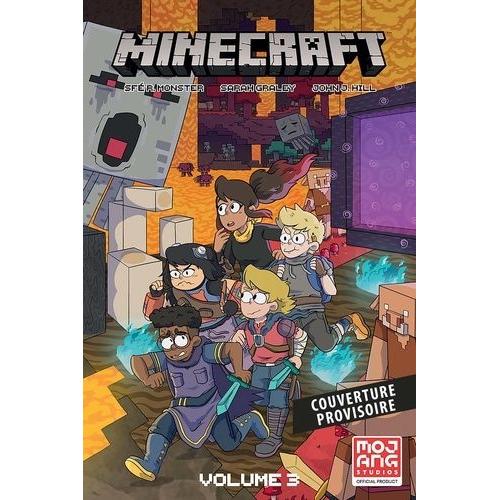 Minecraft - La Bd Officielle - Pack En 3 Volumes : Tome 1, Chasse À L'ender Dragon - Tome 2, Le Monument Au Fond De L'océan - Tome 3, Portail Vers L'inconnu