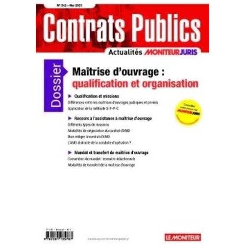 Accp N° 242 Mai 2023 - Contrats Publics L'actualité De La Commande Et Des Contrats Publics