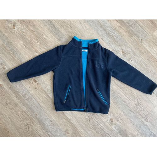 Polaire Okaidi Enfant 8 Ans Bleu Marine Et Turquoise À Zip