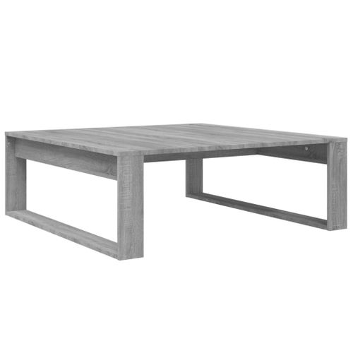 Vidaxl Table Basse Sonoma Gris 100x100x35 Cm Bois D'ingénierie