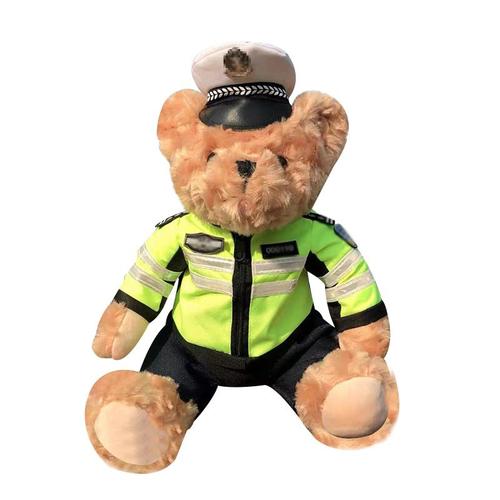 Peluche Toys Police Bears Cadeaux De Jouets Pour Enfants Pour Garçons Et Filles 25cm