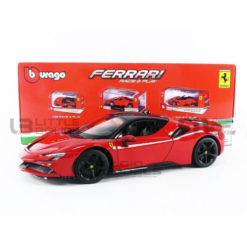 Bburago 1/18 16015r Ferrari Sf90 Stradale Hybrid - 2019 Diecast Modelcar-Bburago
