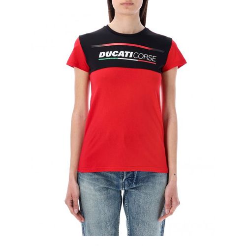 T-Shirt Femme Ducati Corse Bicolor Officiel Motogp