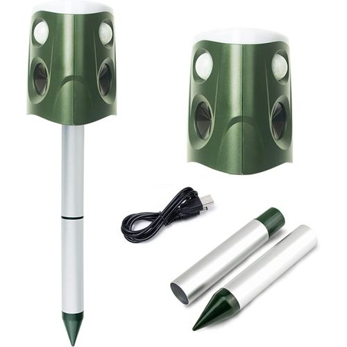 Répulsif Chat Ultrason,Répulsif Solaire Pour Animaux Répulsif Animaux Imperméable Jardin Solaire À Ultrasons Pour Chiens,Chats,Ratons Laveurs,Mouffettes