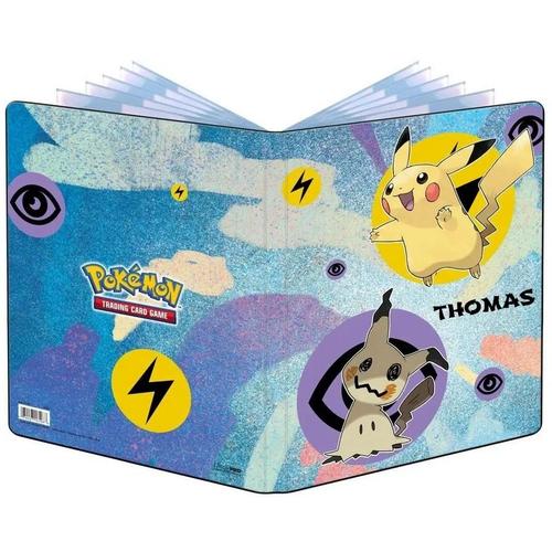 Portfolio Album Pikachu Et Mimiqui Pour 180 Cartes Pokemon Avec Votre Prenom