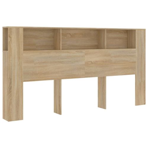 Vidaxl Armoire De Tête De Lit Chêne Sonoma 200x18,5x104,5 Cm