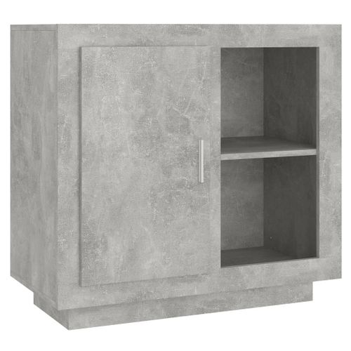 Vidaxl Buffet Gris Béton 80x40x75 Cm
