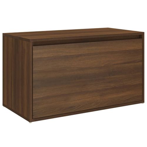 Vidaxl Banc D'entrée 80x40x45 Cm Chêne Marron Bois D'ingénierie