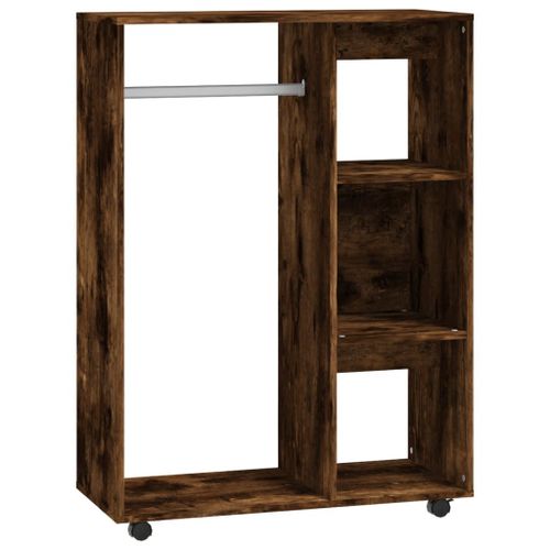 Vidaxl Garde-Robe Chêne Fumé 80x40x110 Cm Bois D'ingénierie