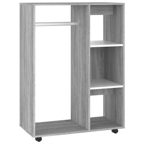Vidaxl Garde-Robe Sonoma Gris 80x40x110 Cm Bois D'ingénierie