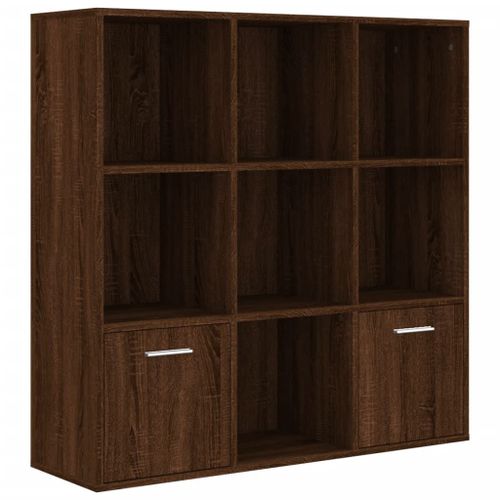 Vidaxl Armoire À Livres Chêne Marron 98x30x98 Cm