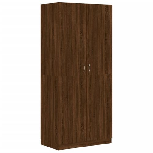 Vidaxl Garde-Robe Chêne Marron 90x52x200 Cm Bois D'ingénierie