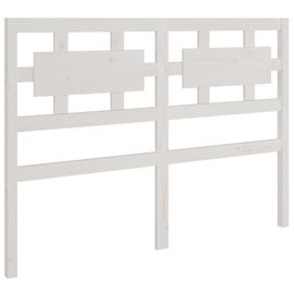 Vidaxl Tête De Lit Blanc 140,5x4x100 Cm Bois Massif De Pin