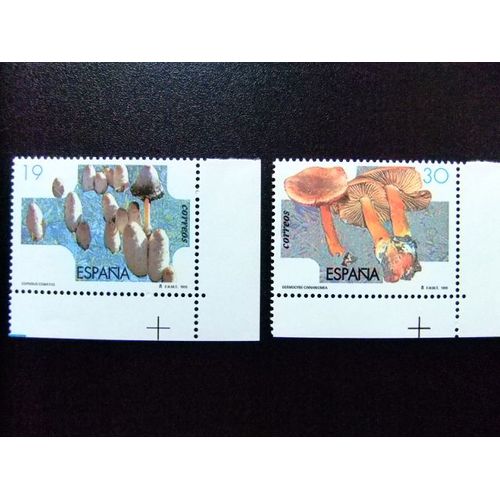 110 Espagne 1995 / Mycologie Des Champignons / Edifil 3341 / 3342 Mnh Yvert 2932 / 2933 Mnh