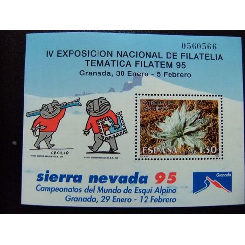 110 Espagne 1995 / Iv Expo Philatélique Nationale De Grenade / Edifil 3340 ** Yvert Bloc 62 Mnh