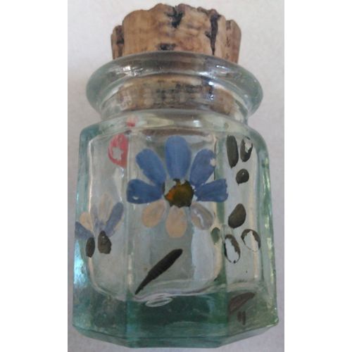 Mini Bocal En Verre Décoré
