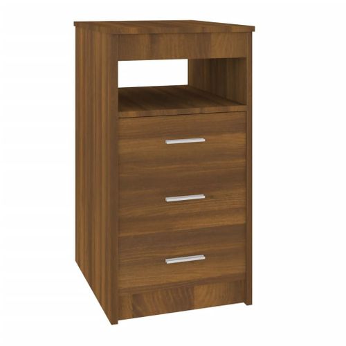 Vidaxl Armoire À Tiroirs Chêne Marron 40x50x76 Cm Bois D'ingénierie