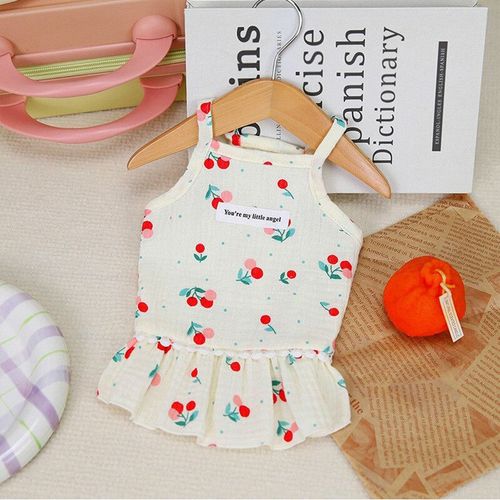 Fleur Book Ine Impression Chien Robe D'été Cool Confort Chiot Glaazole Pet Jupe Teddy Deux Jambes Vêtements S-Xxl - Type 1-S