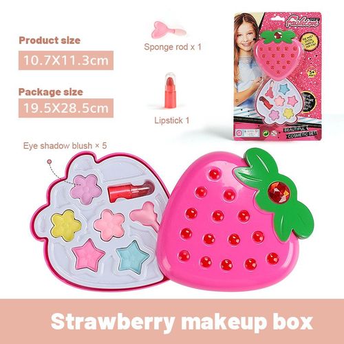 Boîte De Jeu De Maquillage Pour Enfants,Kit De Maquillage Pour Enfants,Cosmétiques Princesse,Ensemble De Jouets Pour Filles,Rouge À Lèvres,Fard À Barrage - Type E
